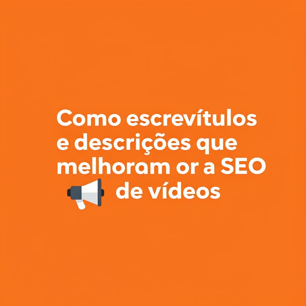 Como escrever títulos e descrições que melhoram o SEO de vídeos
